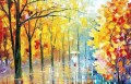 Red Yellow Trees Autumn by Knife 04